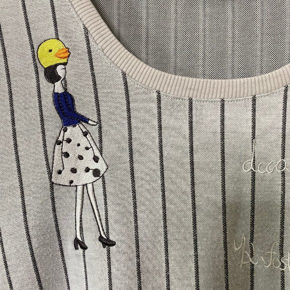 Fun + Unique Graphic Embroidered Pencil Dress - Picture 6 of 10